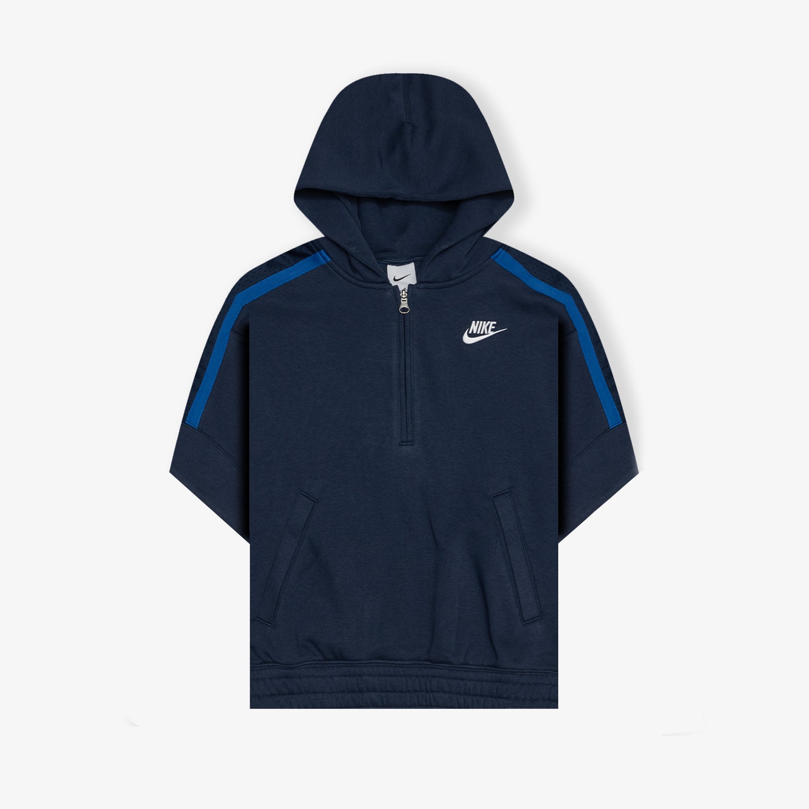 Culture of Basketball Short Sleeve Youth Hoodie Navy Throwback