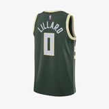 Damian Lillard Milwaukee Bucks Icon Edition Swingman Jersey - Green