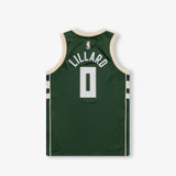 Damian Lillard Milwaukee Bucks Icon Edition Youth Swingman Jersey - Green