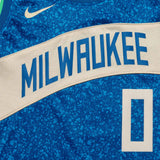 Damian Lillard Milwaukee Bucks City Edition Youth Swingman Jersey - Blue