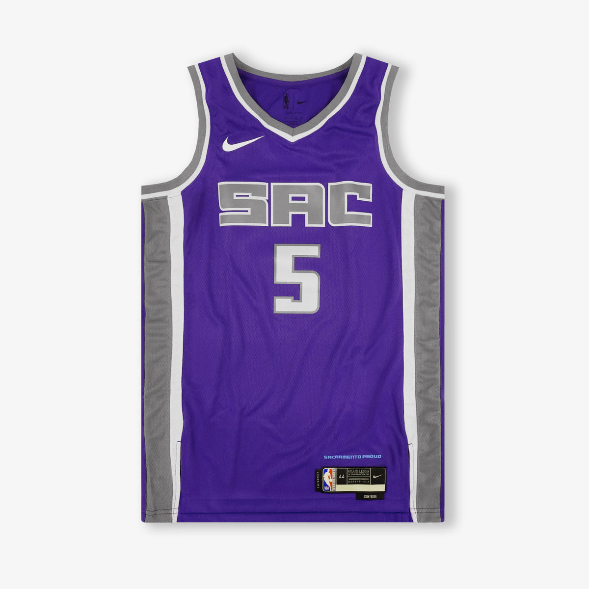 De&#39;Aaron Fox Sacramento Kings Icon Edition Swingman Jersey - Purple