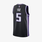 De'Aaron Fox Sacramento Kings Icon Edition Swingman Jersey - Purple