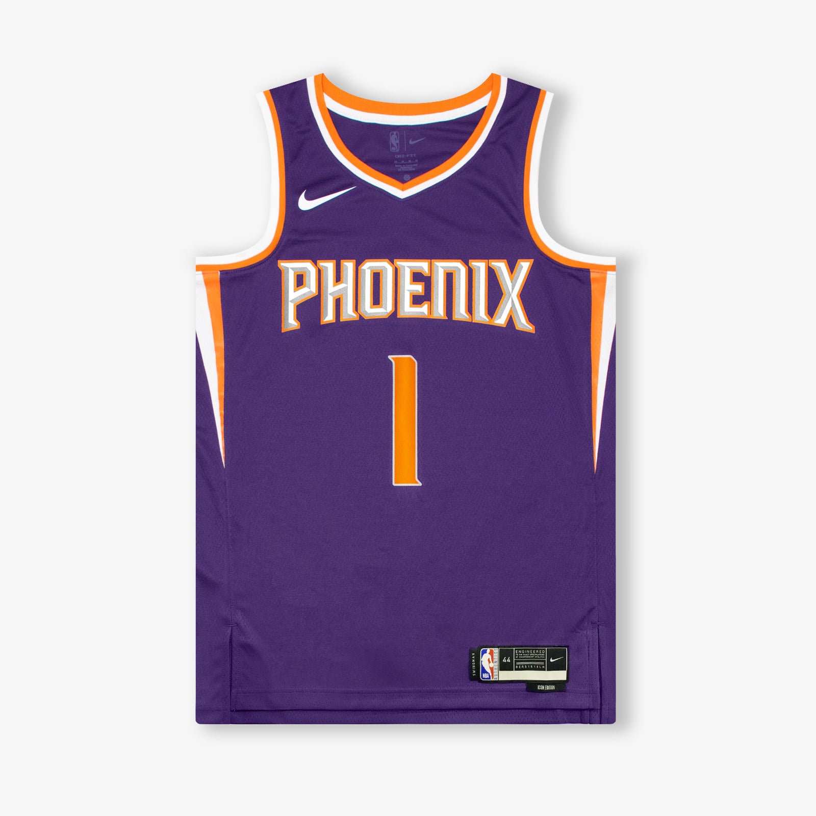 BOOKER#1 Phoenix Suns Purple NBA Jersey