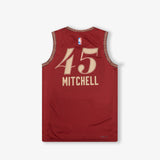 Donovan Mitchell Cleveland Cavaliers 2024 City Edition Youth Swingman Jersey - Red
