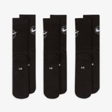 Everyday Crew Dri-FIT Socks (3 Pair) - Black/White