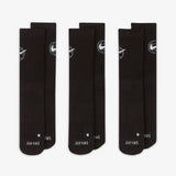 Everyday Crew Dri-FIT Socks (3 Pair) - Black/White