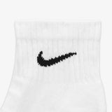 Everyday Cushioned Training Ankle Socks (6 Pairs) - White/Black