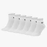 Everyday Cushioned Training Ankle Socks (6 Pairs) - White/Black