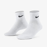 Everyday Cushioned Training Ankle Socks (6 Pairs) - White/Black