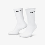 Everyday Cushioned Training Crew Socks (6 Pairs) - White/Black