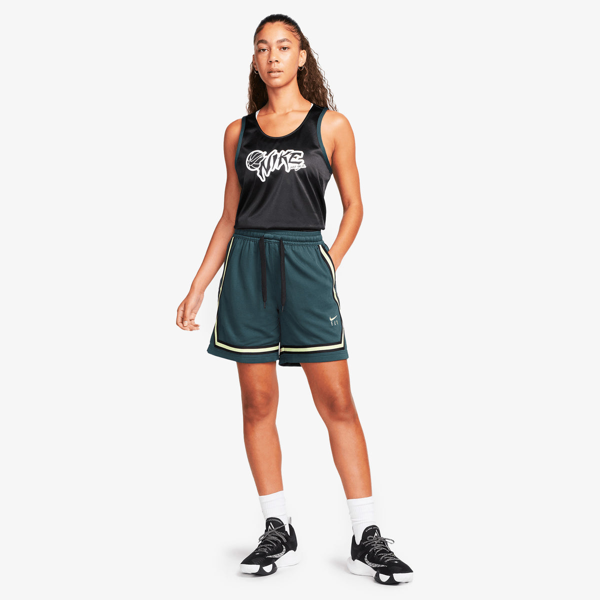 Fly Crossover Women&#39;s Basketball Shorts - Deep Jungle