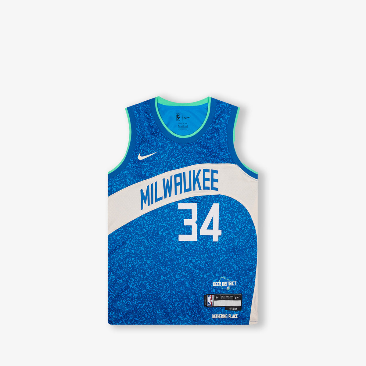 Giannis Antetokounmpo Milwaukee Bucks 2024 City Edition Kids Swingman Jersey - Blue