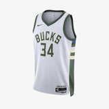 Giannis Antetokounmpo Milwaukee Bucks Association Edition Swingman Jersey - White
