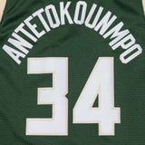 Giannis Antetokounmpo Milwaukee Bucks Icon Edition Youth Swingman Jersey - Green