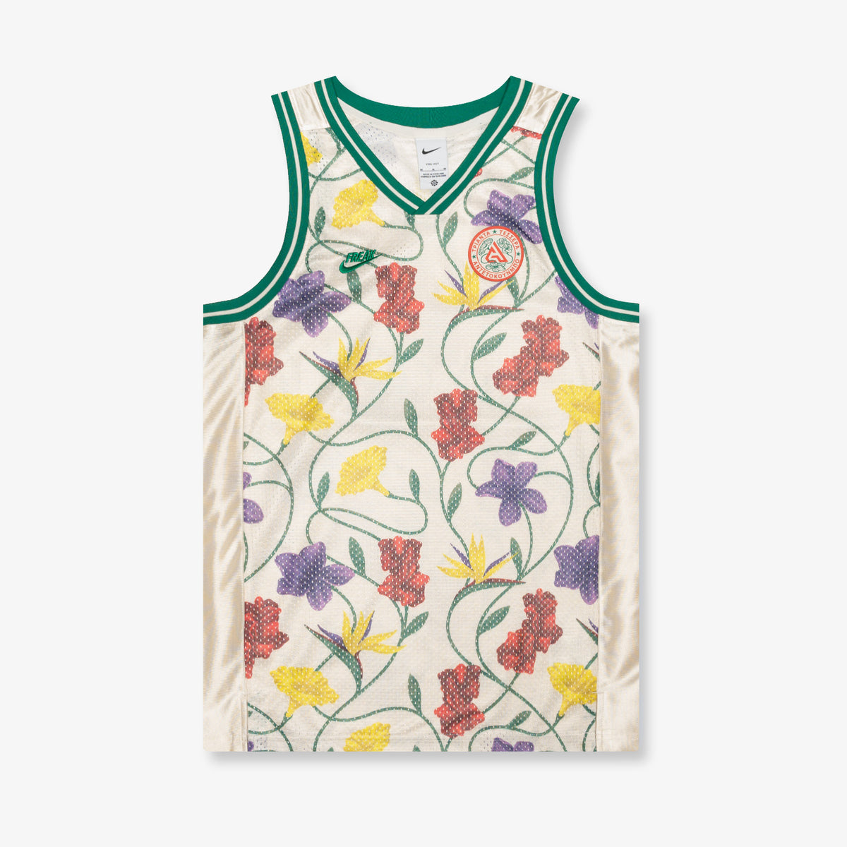 Giannis Floral Printed Dri-Fit DNA Tank - Pale Ivory
