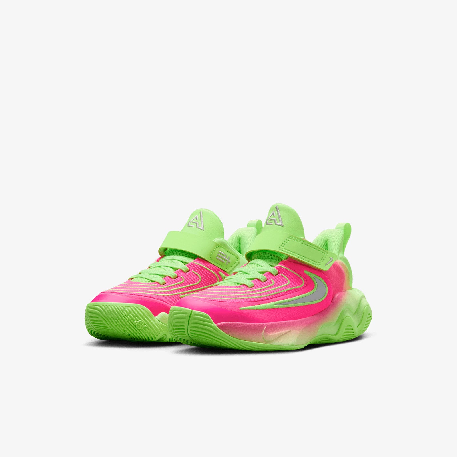 Neon Pink Fluorescent Green Nike Shoes Giannis Immortality (PS