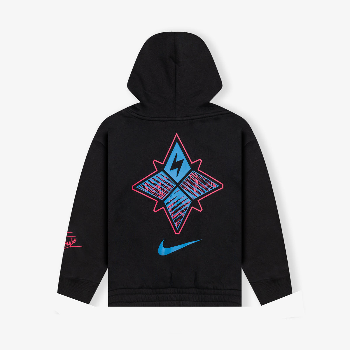 Giannis Logo Fleece Pullover Youth Hoodie - Black