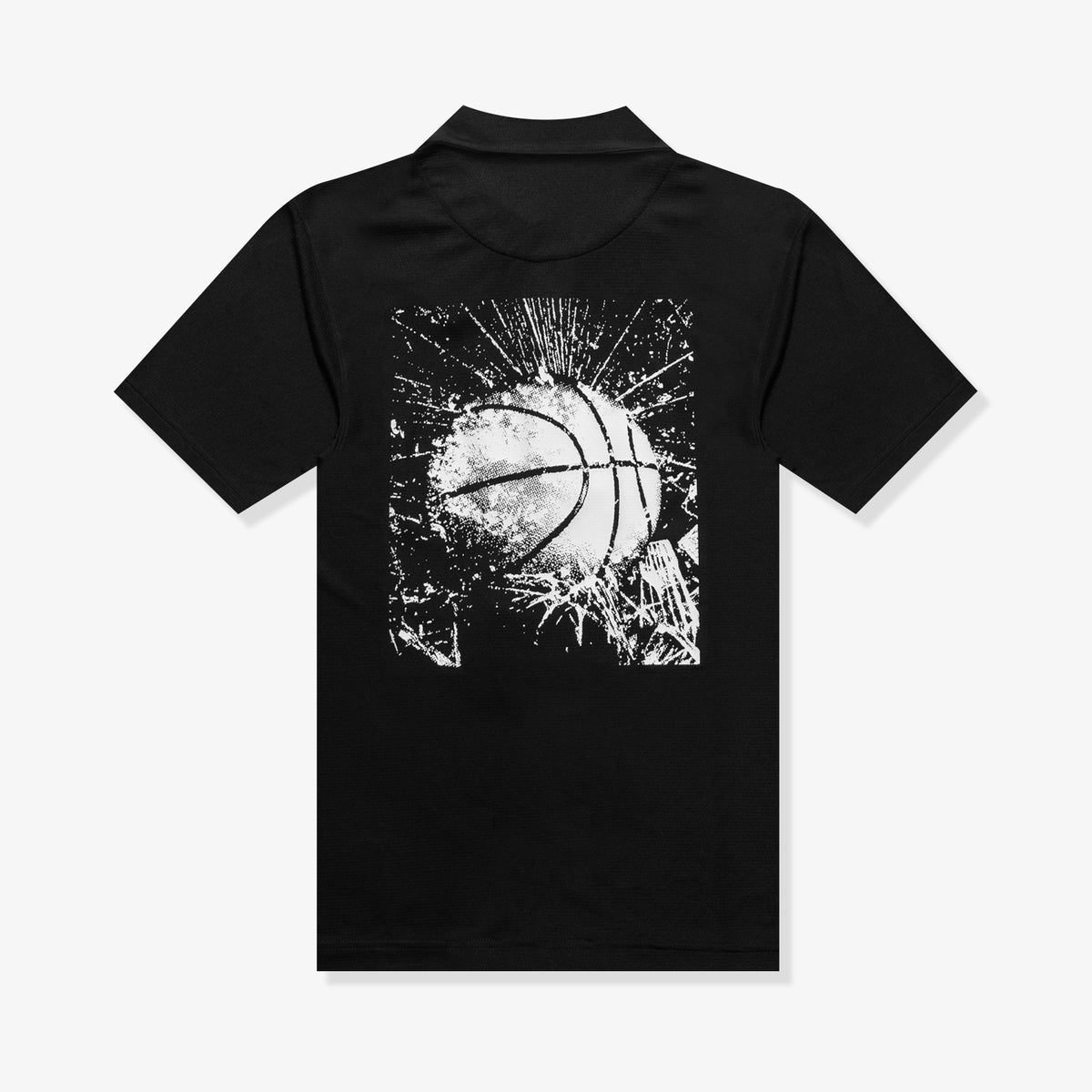 Nike Graphic Mesh Button Up Shirt - Black