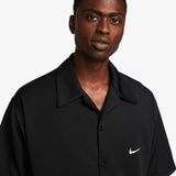 Nike Graphic Mesh Button Up Shirt - Black