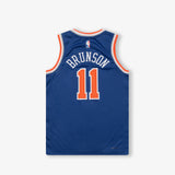 Jalen Brunson New York Knicks Icon Edition Youth Swingman Jersey - Blue