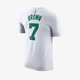 Jaylen Brown Boston Celtics Name & Number NBA T-Shirt - White
