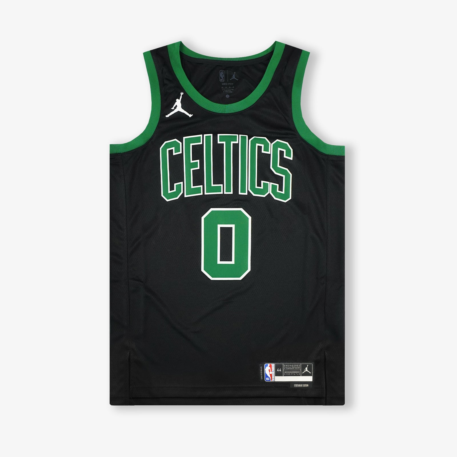 Jayson Tatum Black Boston Celtics Jordan Brand Game-Used #0 Statement  Jersey vs. Dallas Mavericks on