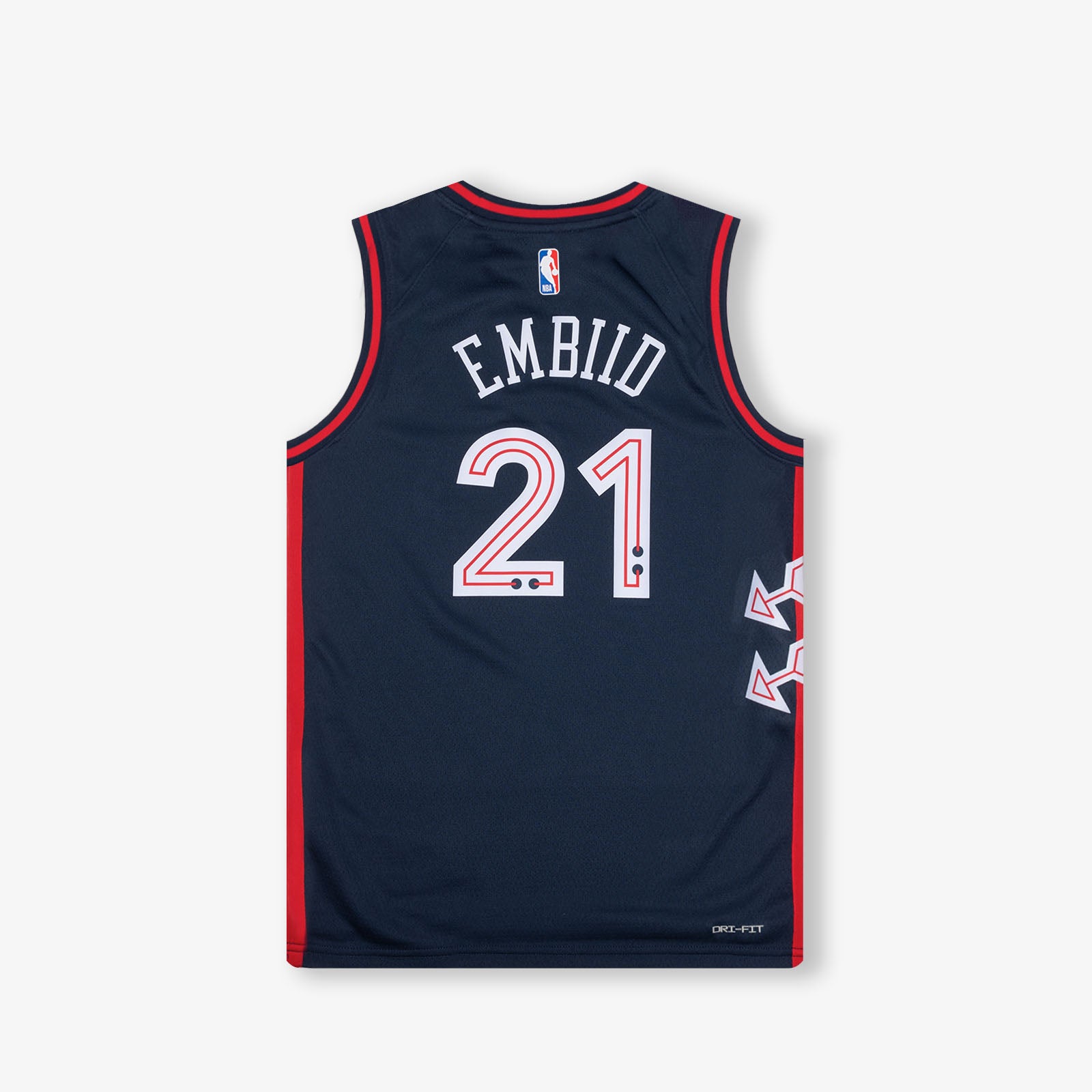 Joel Embiid Philadelphia 76ers 2024 City Edition Youth Swingman Jersey â Throwback
