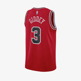 Josh Giddey Chicago Bulls Icon Edition Swingman Jersey - University Red
