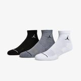 Jumpman Everyday Ankle Socks (3 Pairs) - White/Black/Grey