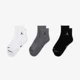 Jumpman Everyday Ankle Socks (3 Pairs) - White/Black/Grey