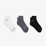 Jumpman Everyday Ankle Socks (3 Pairs) - White/Black/Grey