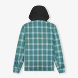 KD Hooded Basketball Flannel Jacket - Teal