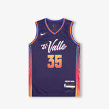 Kevin Durant Phoenix Suns 2024 City Edition Youth Swingman Jersey - Purple