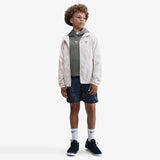 Kobe Lightweight Woven Youth Jacket - White/Reflective Silver