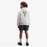 Kobe Lightweight Woven Youth Jacket - White/Reflective Silver
