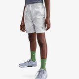 Kobe Lightweight Woven Youth Shorts - White/Reflective Silver