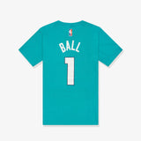 LaMelo Ball Charlotte Hornets Icon Name & Number Youth T-Shirt - Teal