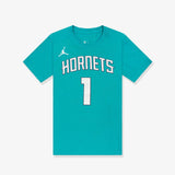 LaMelo Ball Charlotte Hornets Icon Name & Number Youth T-Shirt - Teal