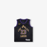 LeBron James Los Angeles Lakers 2024 City Edition Toddler Swingman Jersey - Black