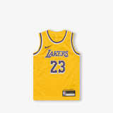 LeBron James Los Angeles Lakers Icon Edition Kids Swingman Jersey - Yellow
