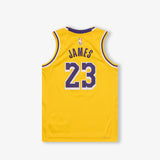 LeBron James Los Angeles Lakers Icon Edition Youth Swingman Jersey - Yellow