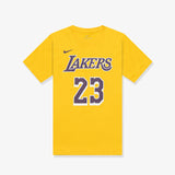 LeBron James Los Angeles Lakers Name & Number NBA Youth T-Shirt - Yellow