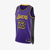 LeBron James Los Angeles Lakers Statement Edition Swingman Jersey - Purple
