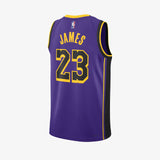 LeBron James Los Angeles Lakers Statement Edition Swingman Jersey - Purple