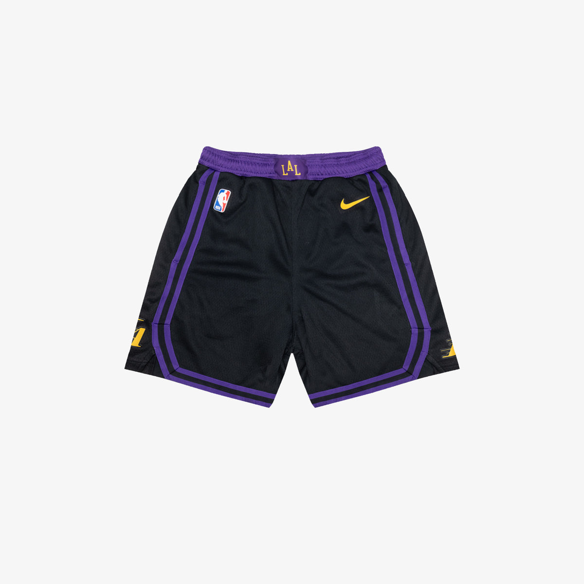 Los Angeles Lakers 2024 City Edition Youth Swingman Shorts - Black