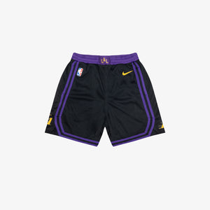 Los Angeles Lakers 2024 City Edition Youth Swingman Shorts Black