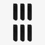 Nike Everyday Plus Cushioned Training Crew Socks (6 Pairs) - Black