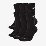 Nike Everyday Plus Cushioned Training Crew Socks (6 Pairs) - Black