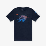 Oklahoma City Thunder Team Logo Youth T-Shirt - Navy