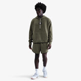 Sabrina Logo Pullover Hoodie - Medium Olive/White